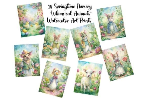 Download Springtime Garden Whimsical Art Prints - Whimsical Collection