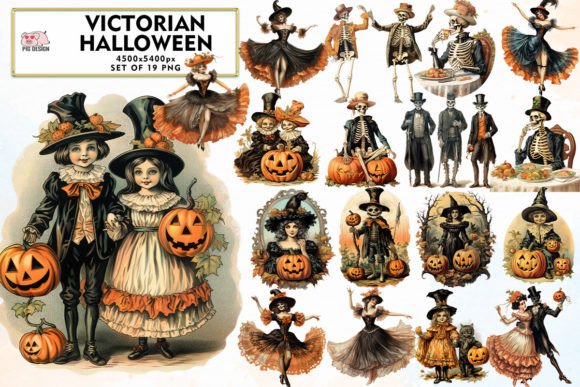 Download Vintage Victorian Halloween Sublimation - Vintage victorian Collection
